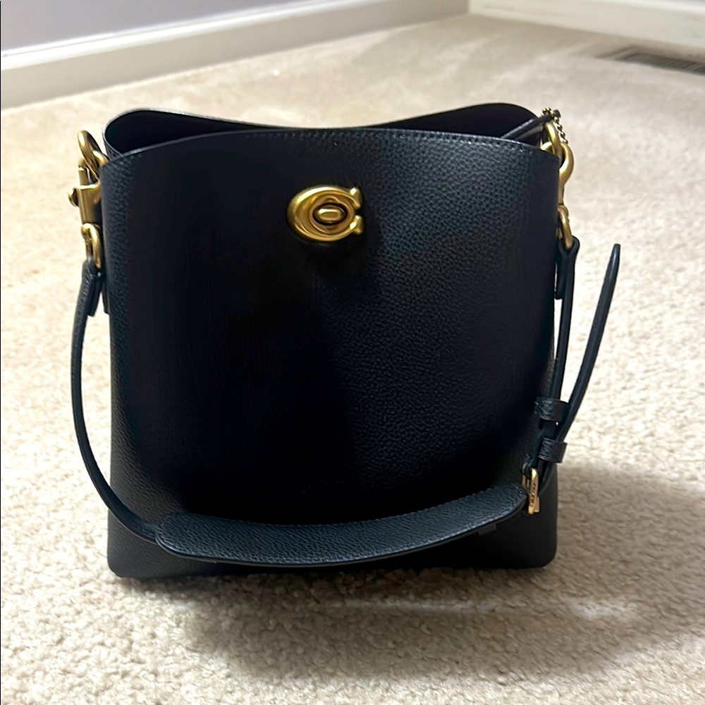 Coach Willow bucket Black Leather Bag